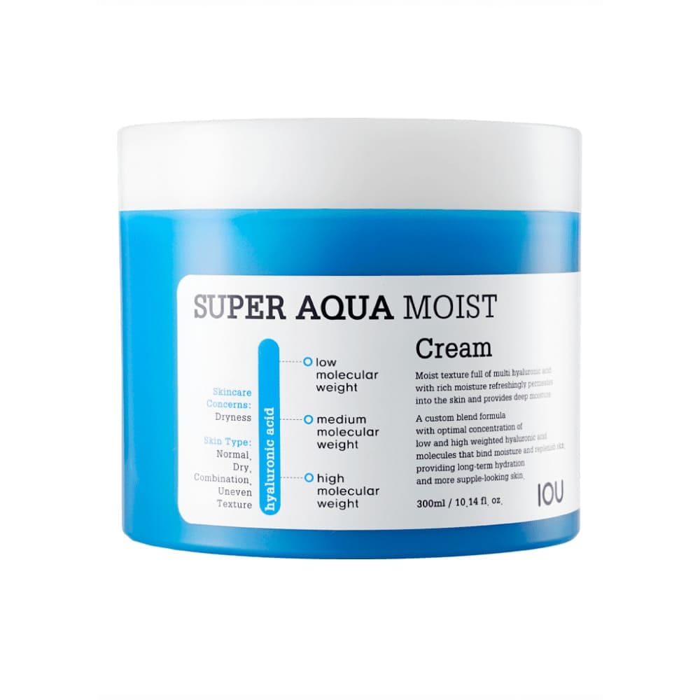 Увлажняющий крем для лица IOU Super Aqua Moist Cream, 300 мл