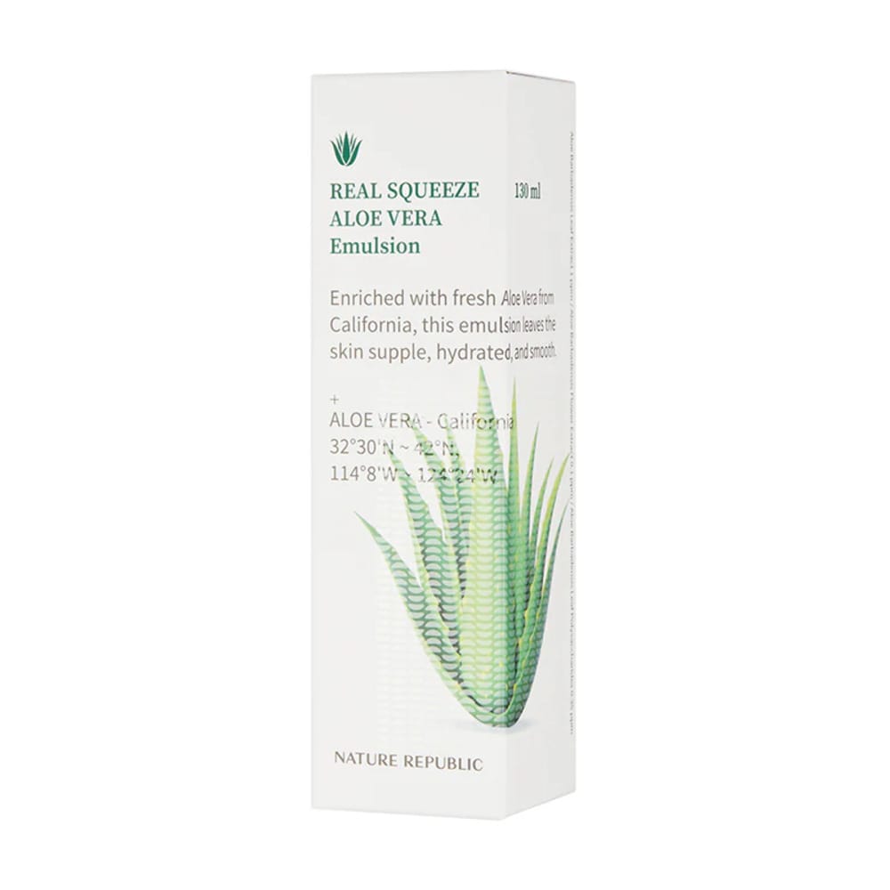 Увлажняющая эмульсия для упругости и гладкости кожи лица Real Squeeze Aloe Vera Emulsion, 130 мл - фото 3