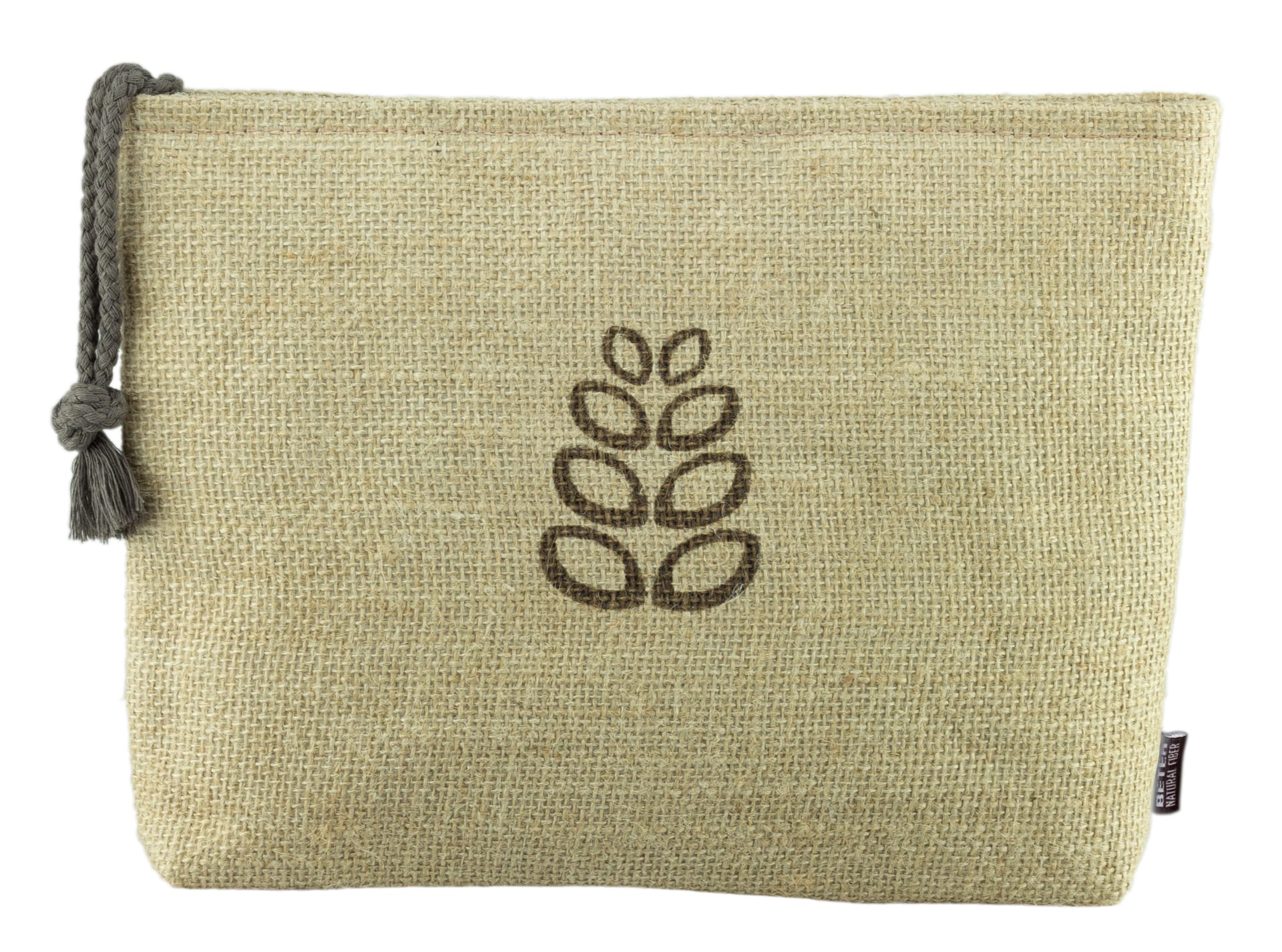 Косметичка с маркировкой Natural Fiber Cosmetic Bag