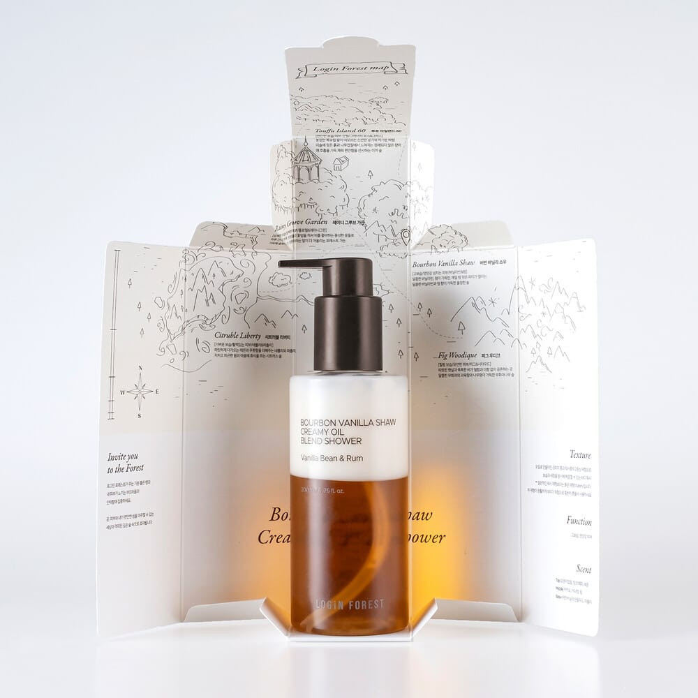 Масло для душа двухфазное питательное Bourbon Vanilla Shaw Creamy Oil Blend Shower, 200 мл - фото 2
