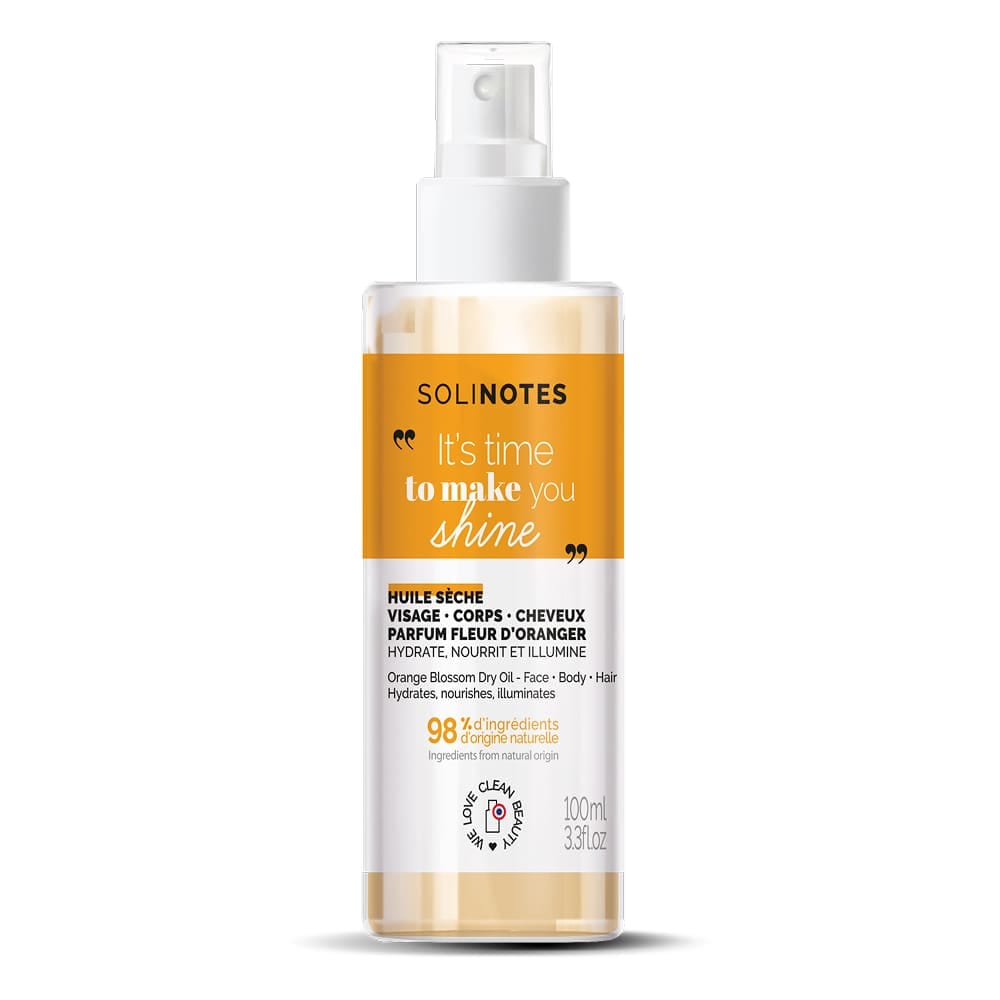 Сухое масло для лица, тела и волос с ароматом цветков апельсина Solinotes Orange Blossom Dry Oil, 100 мл