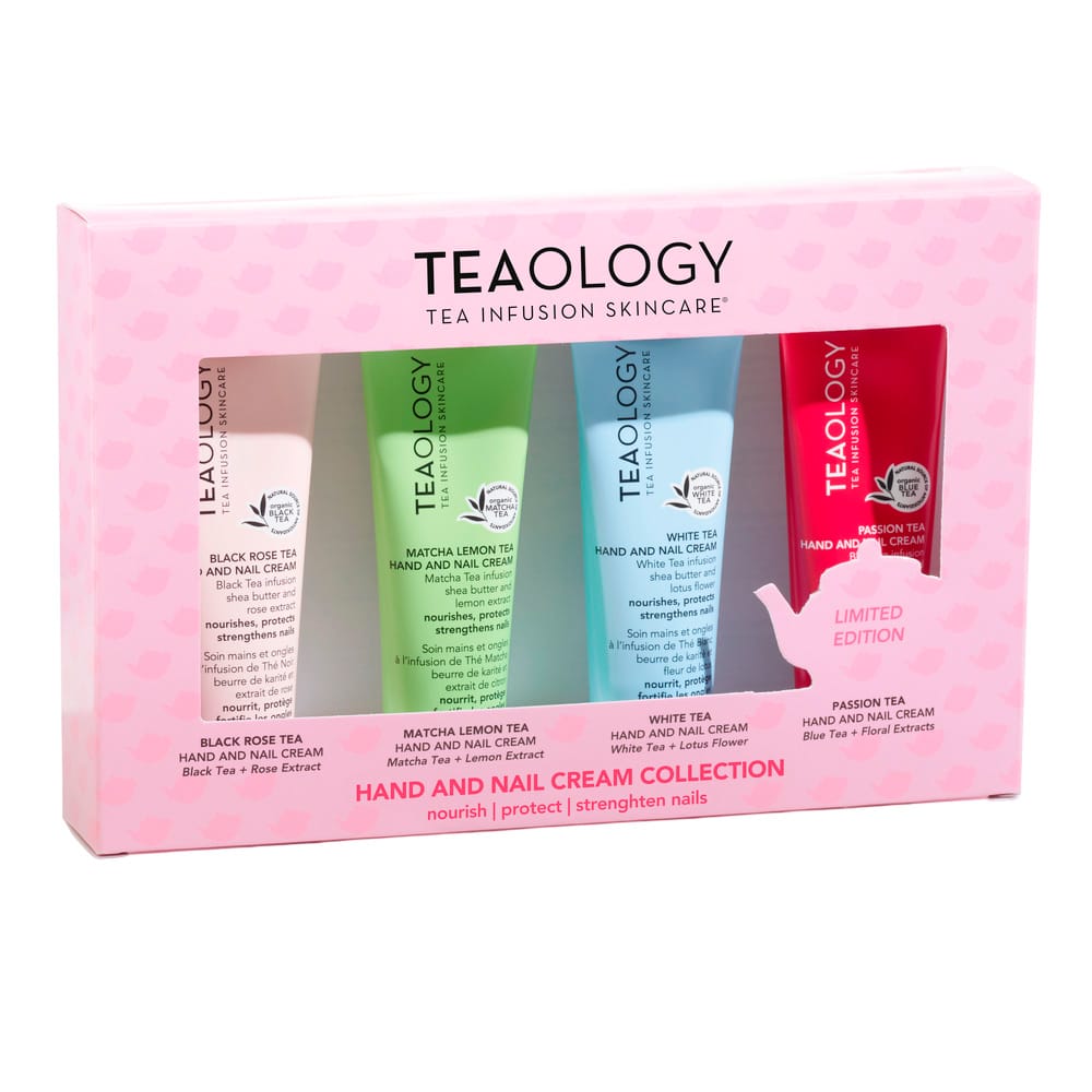 Набор косметический (Крем для рук Matcha Lemon Tea Hand and Nail Cream, 30мл+ Крем для рук Black Rose Tea Hand and Nail Cream, 30мл+ Крем для рук White Tea Hand and Nail Cream, 30 мл+ Крем для рук Passion Tea Hand and Nail Cream,30мл)