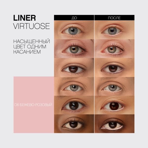 Карандаш-каял для глаз устойчивый гелевый Liner Virtuose Kajal - фото 4