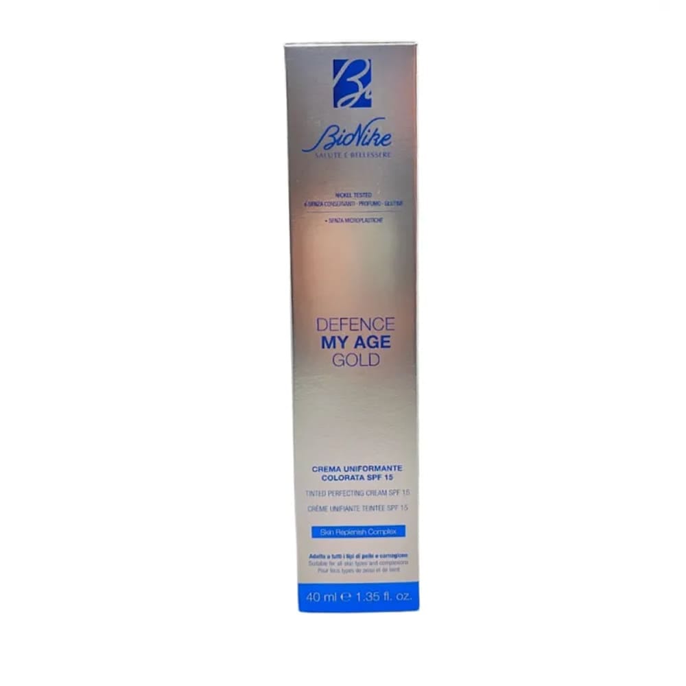 BioNike Крем для лица тонирующий DEFENCE MY AGE GOLD tinted perfecting cream SPF 15, 40 мл - фото 2