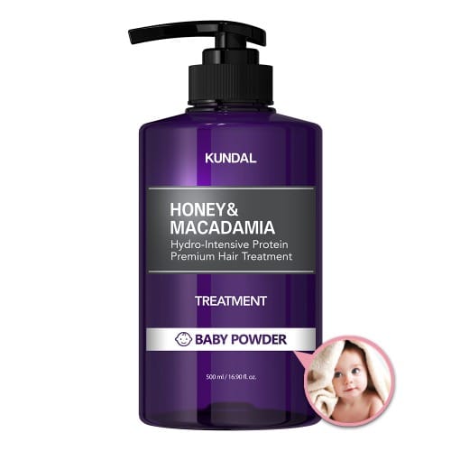 Кондиционер для волос KUNDAL HONEY & MACADAMIA HAIR TREATMENT BABY POWDER, 500 мл