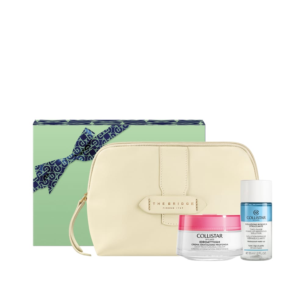 Набор косметический (Глубокоувлажняющий крем для лица Idroattiva+/Deep Moisturizing Cream,50мл+2х-фазное средство для снятия макияжа с глаз и губ Two - Phase Make-up Removing Solution Eyes-Lips, 35мл)
