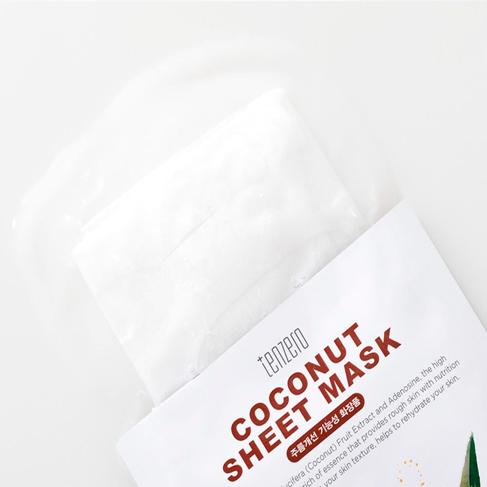 Увлажняющая, питательная тканевая маска для лица Tenzero Coconut Sheet Mask, 25 мл - фото 2