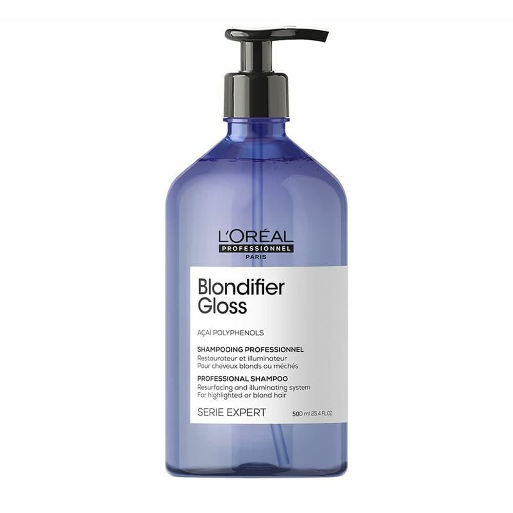 L`Oreal Professionnel Serie Expert Blondifier Gloss Шампунь восстанавливающий для осветленных и мелированных волос, 500 мл