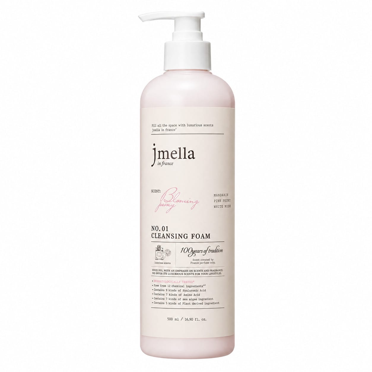 Очищающая пенка для лица Jmella in France Blooming Peony Cleansing Foam, 500 мл