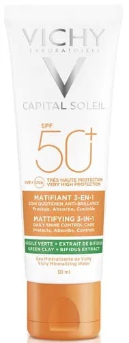 Уход Capital Soleil матирующий для проблемной кожи 3-в-1 SPF50+, 50 мл
