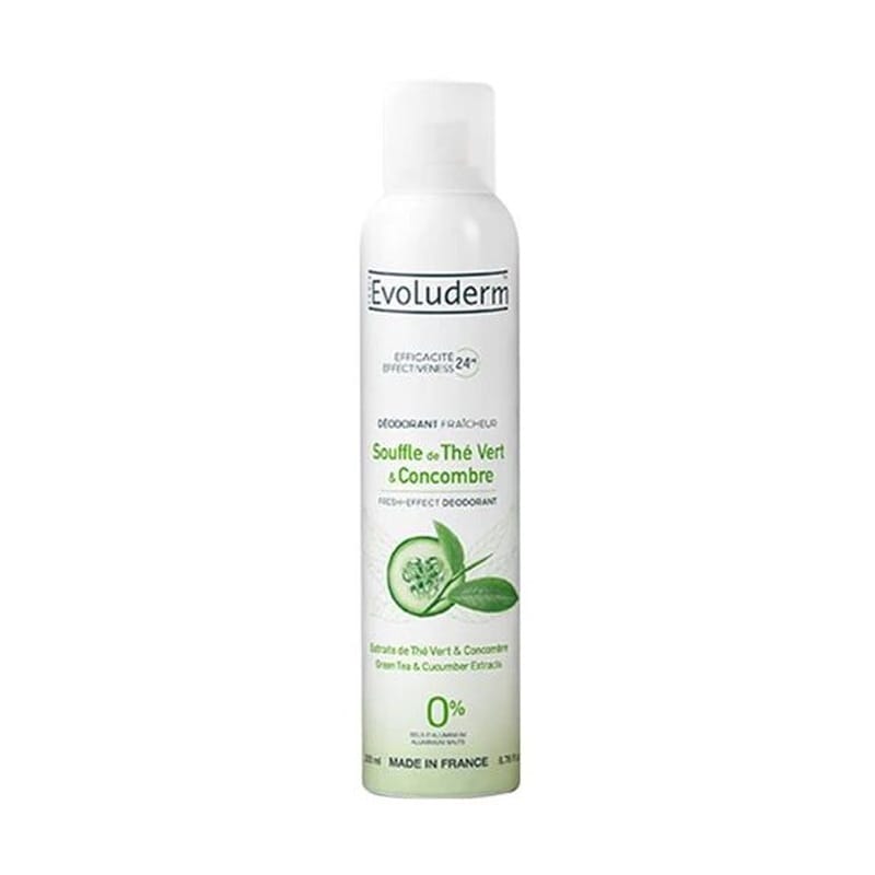 Дезодорант освежающий Экстракты Зеленого чая и Огурца Evoluderm Fresh-Effect Deodorant Green Tea & Cucumber Extracts, 200 мл