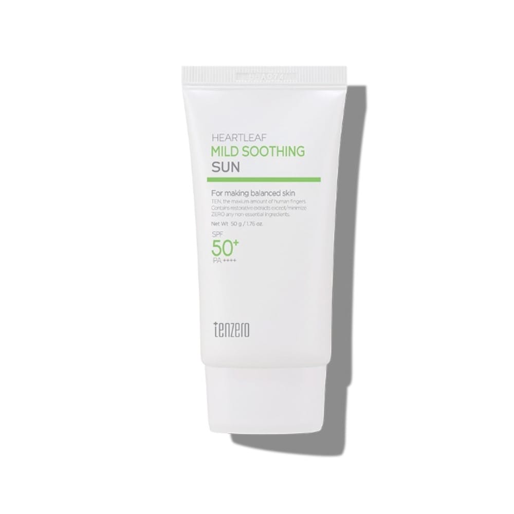 Успокаивающий солнцезащитный крем Tenzero Heartleaf Mild Soothing Sun SPF 50+ PA++++, 50 мл