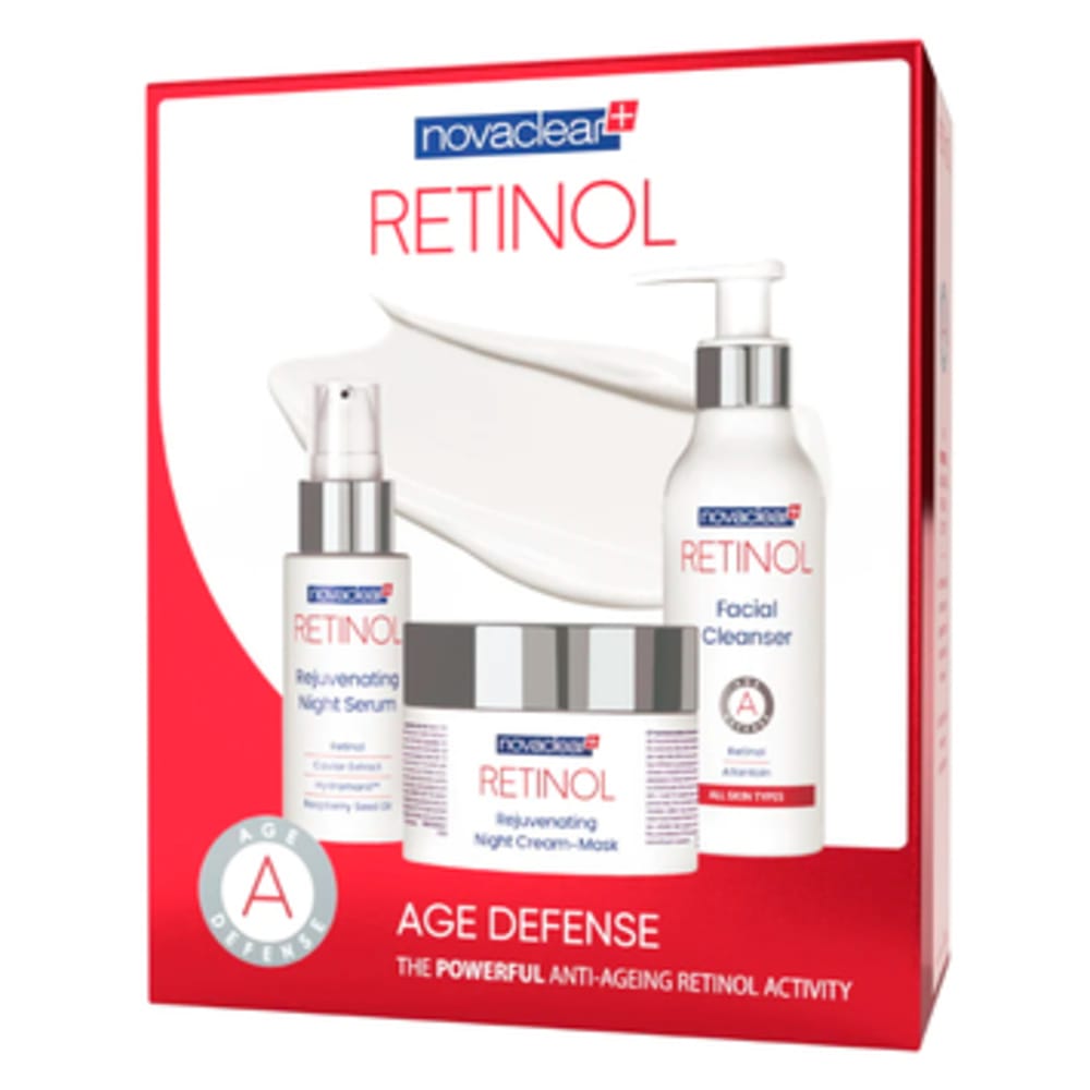 Набор Retinol (Средство для очищения кожи лица 150 мл+Сыворотка ночная омолаживающая 30 мл+Крем-маска омолаживающая ночная 50 мл) - фото 3