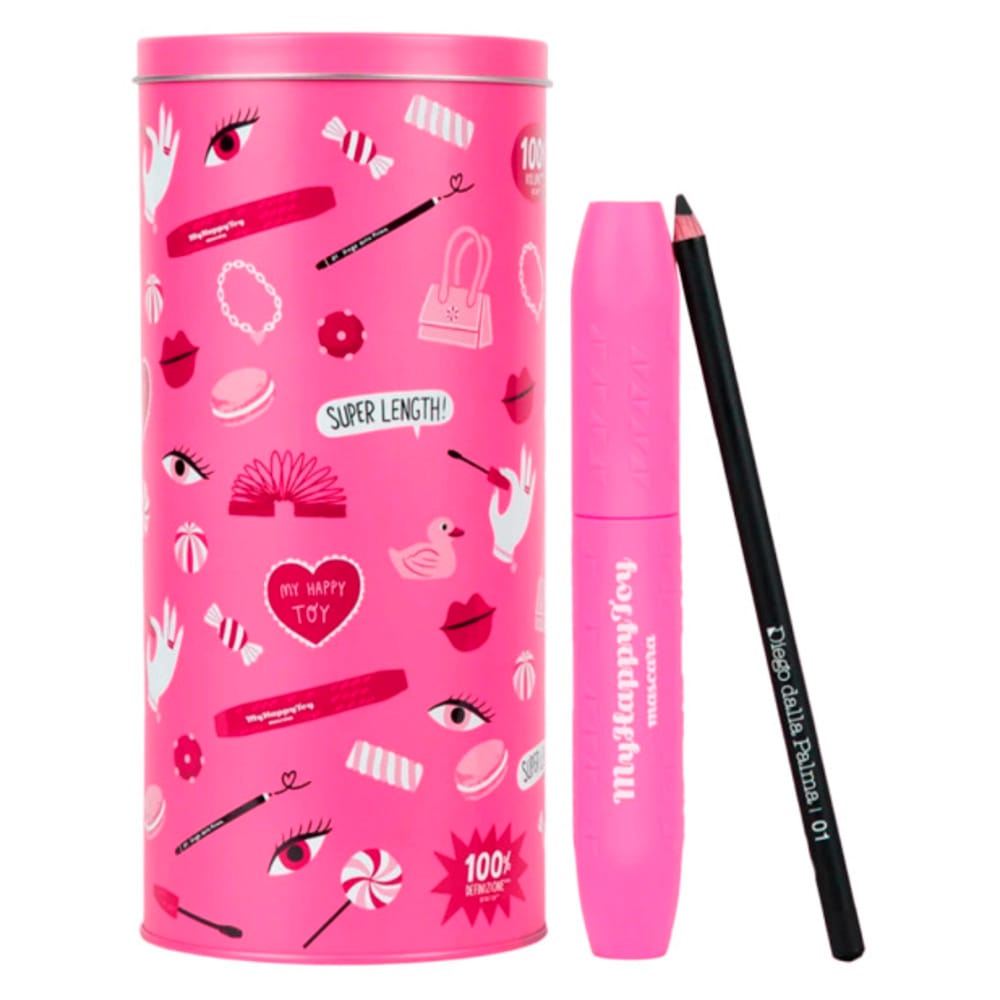 Набор косметический(Тушь для ресниц с эффектом 5D MyHappyToy Mascara, тон 152, 13 мл+Водостойкий карандаш для глаз Waterproof Eye Pencil, тон 40, 1.2 г)