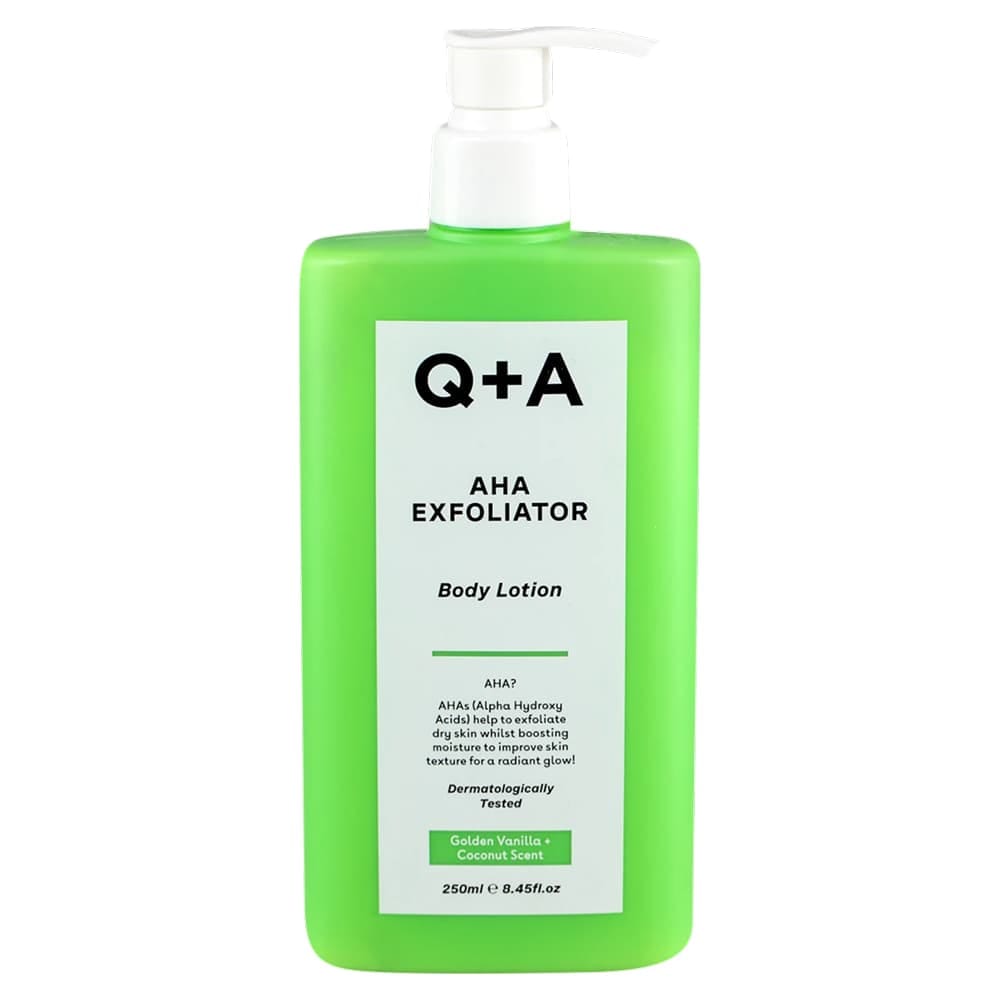 Q+A Мягкий отшелушивающий лосьон для тела Q+A AHA Exfoliator, 250 мл