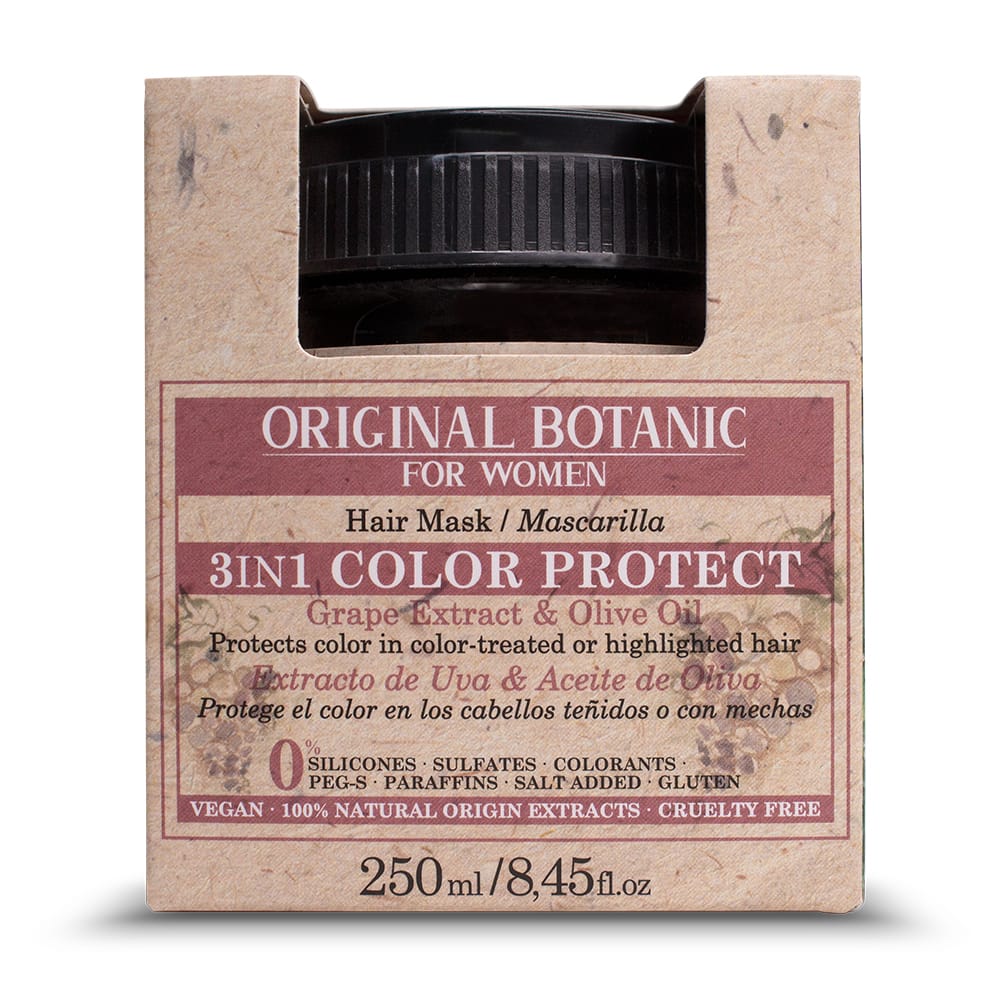 Маска для окрашенных волос для женщин 3 в 1 «защита цвета» Hair Mask 3 in 1 Color Protect, 250 мл - фото 4