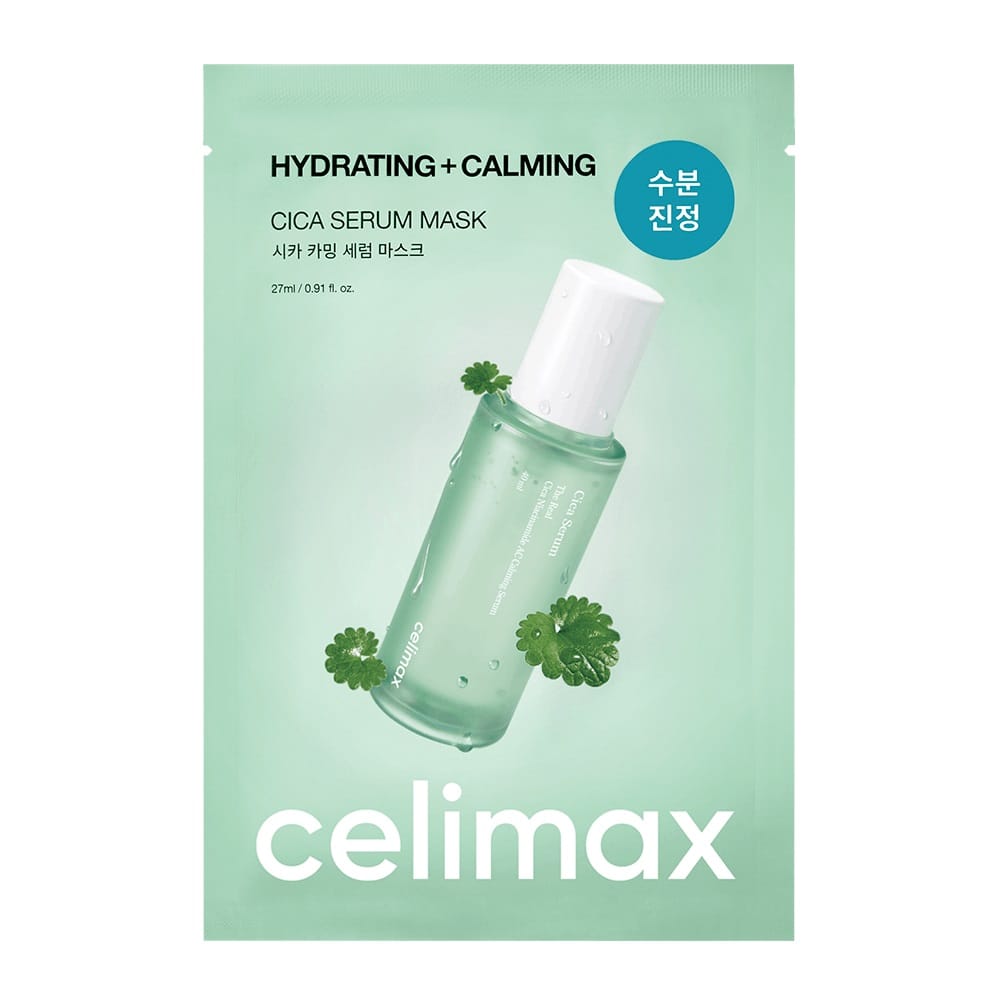 Успокаивающая тканевая маска с центеллой Celimax The Real Cica Calming Serum Mask, 27 мл